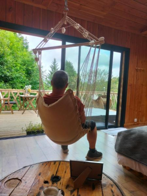 Cabane perchée avec jacuzzi